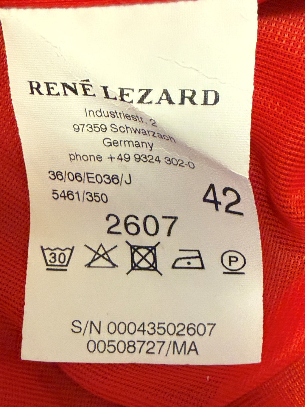 RENÉ LEZARD | Business Kleid | Gr. 40 | Rot