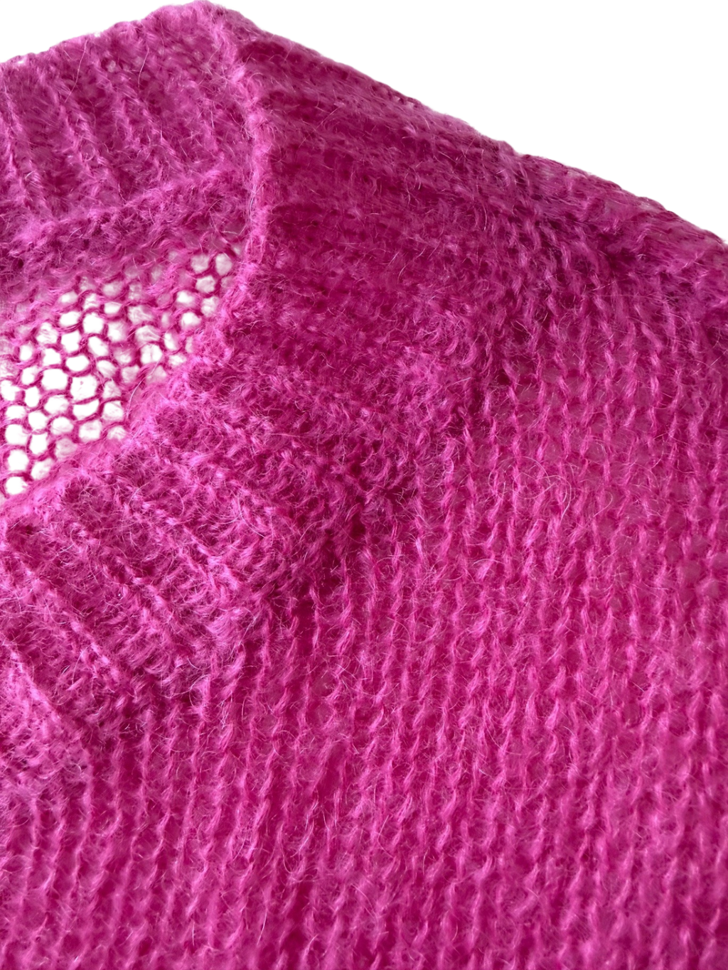PRADA | Mohair-Pullover | Gr. 38 | Fuchsia / Hot Pink