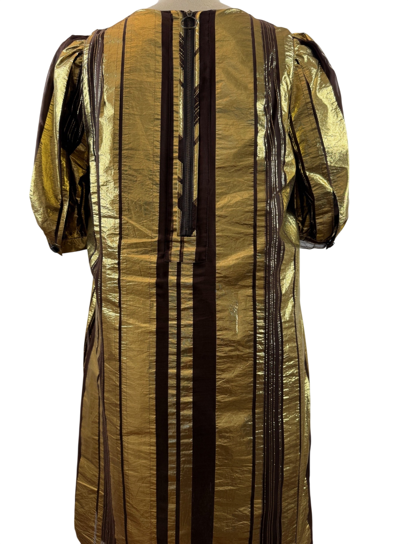 SEE BY CHLOÉ | Kleid | M (38/40) | Gold, Schokobraun