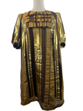 SEE BY CHLOÉ | Kleid | M (38/40) | Gold, Schokobraun
