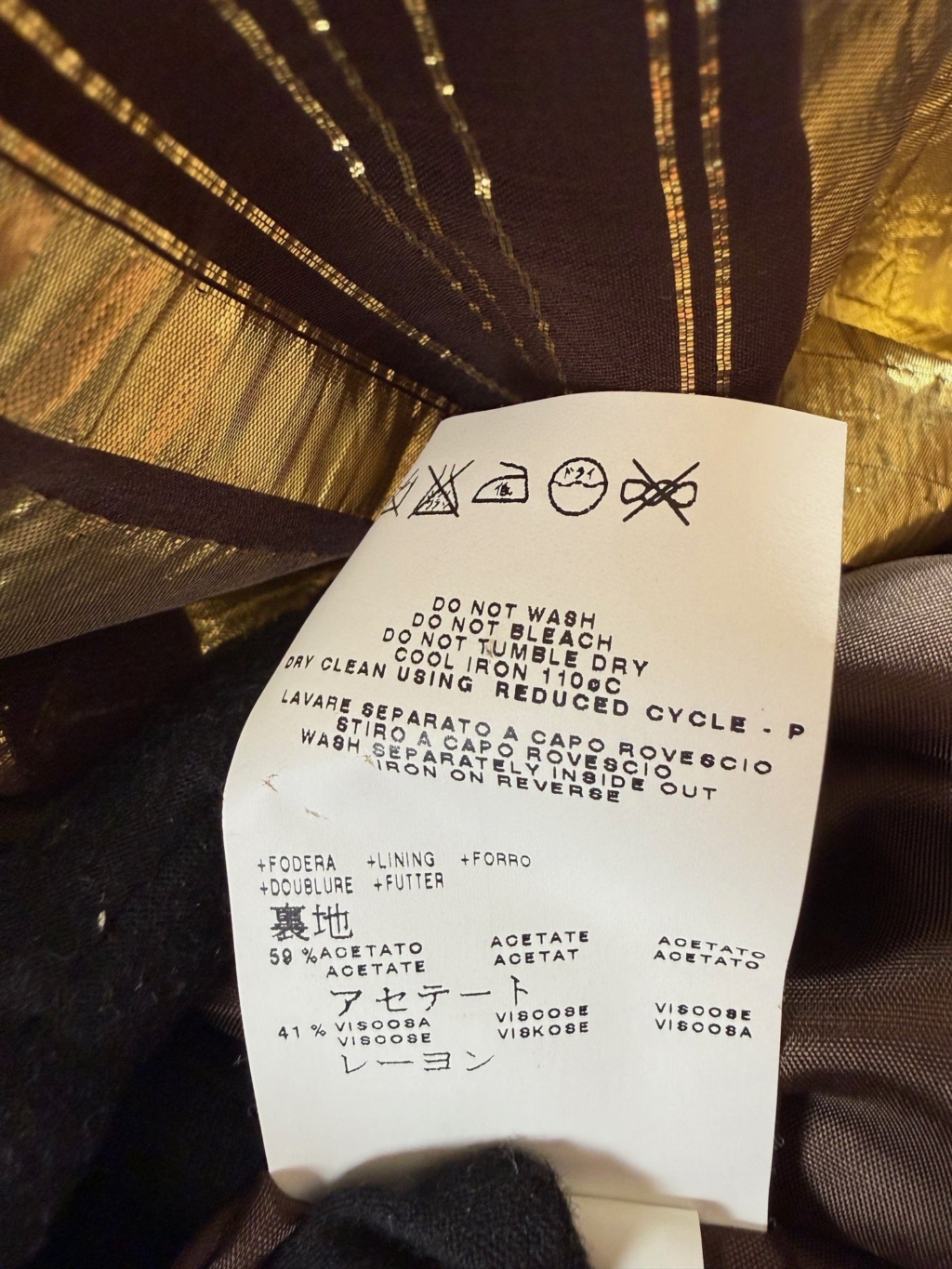 SEE BY CHLOÉ | Kleid | M (38/40) | Gold, Schokobraun