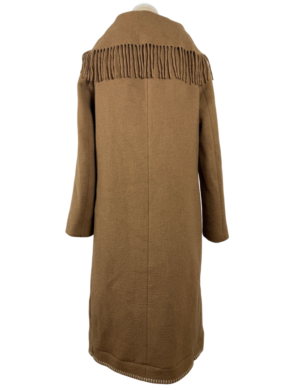 SPORTMAX (Max Mara) | Mantel mit Fransen | Gr. 38 | Camel