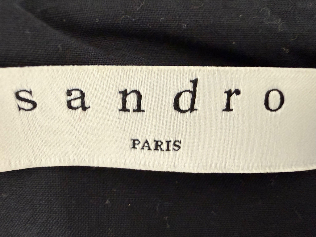 SANDRO PARIS | Cocktailkleid | Gr. 3 (ca. 38) | Gold, Silber Metallic