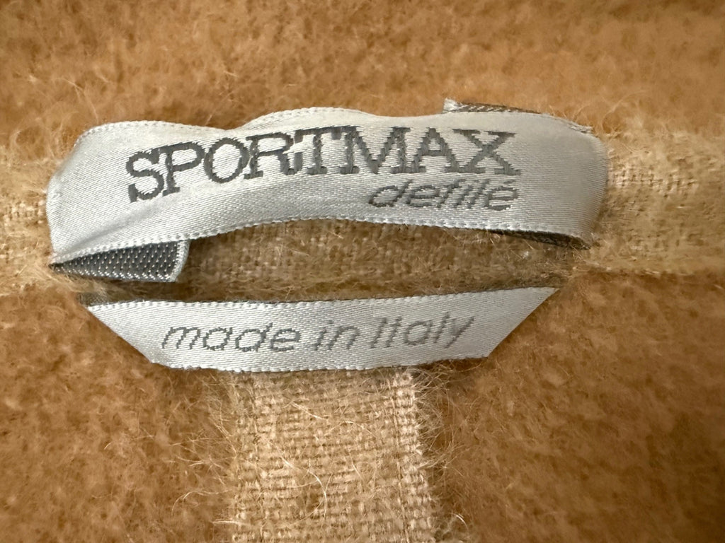 SPORTMAX (Max Mara) | Mantel mit Fransen | Gr. 38 | Camel