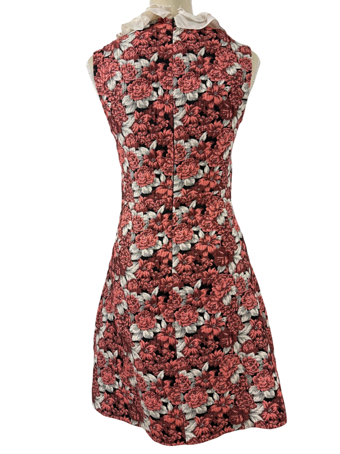 SANDRO PARIS | Kleid | Gr. 2 (36) |Blumenmuster mit Schwarz, Rosé, Grau-Weiß