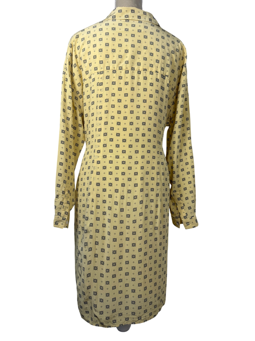 CLAUDIE PIERLOT | Hemdblusenkleid | Gr. 38/40 | Vanille-Navy