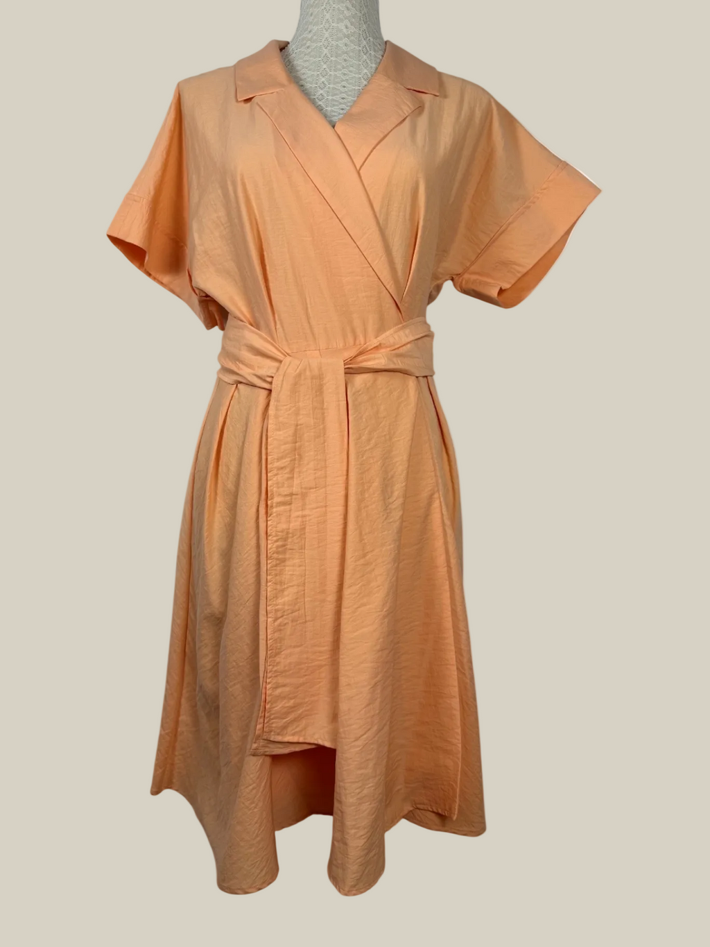 CLAUDIE PIERLOT | Wickelkleid | M (38/40) | Pfirsich