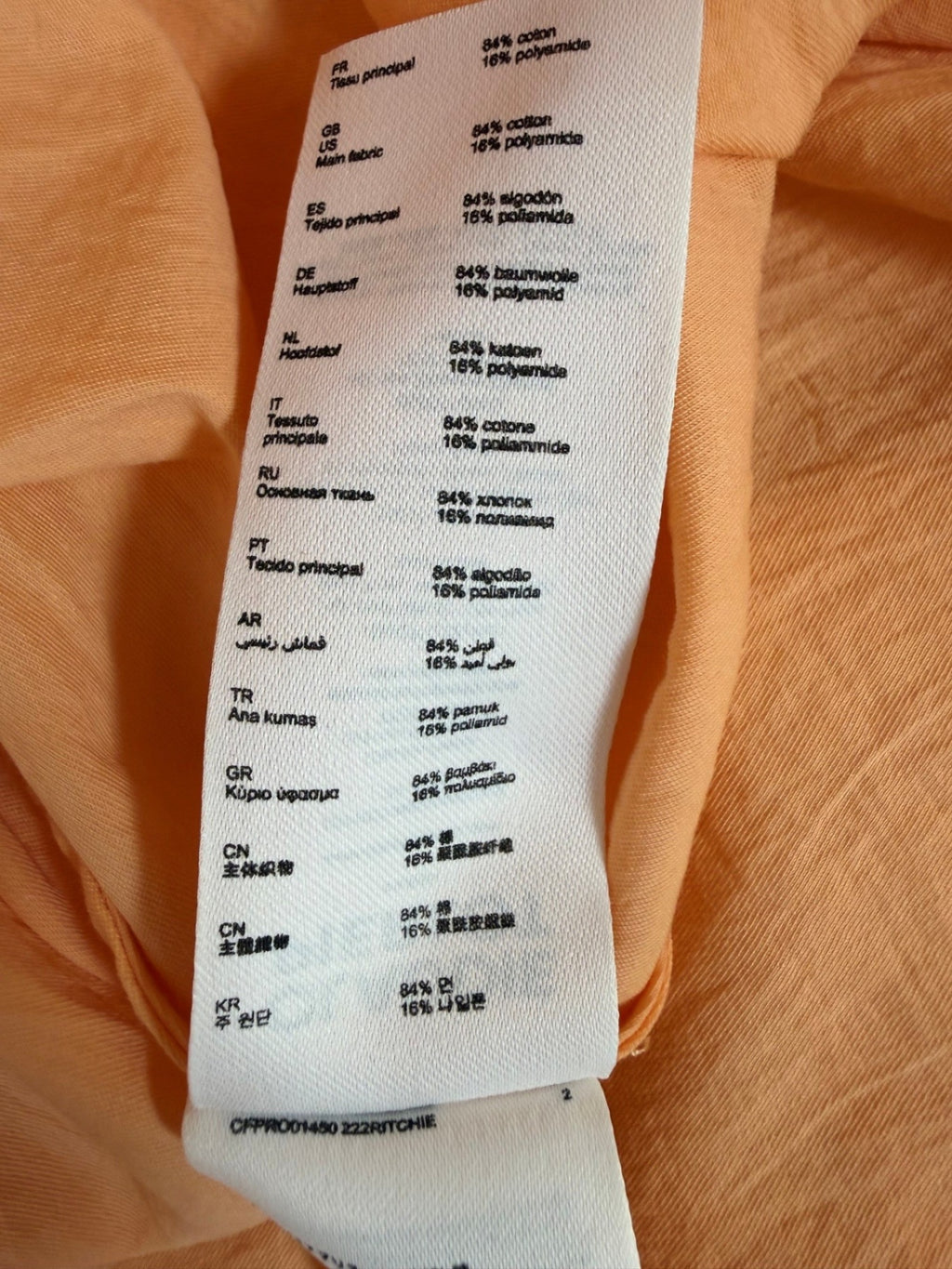 CLAUDIE PIERLOT | Wickelkleid | M (38/40) | Pfirsich