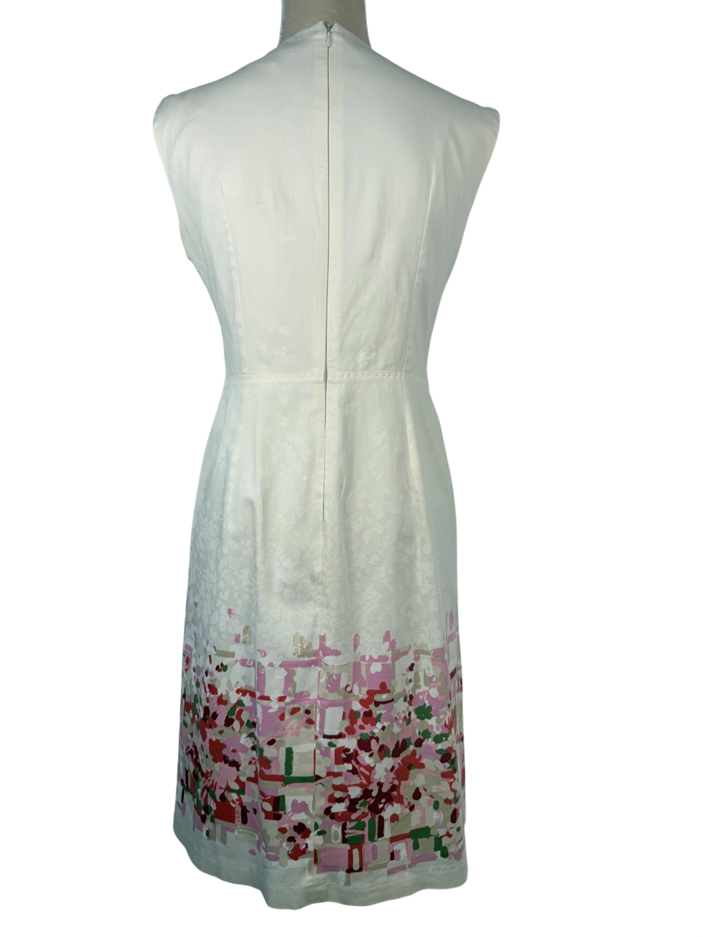 Max Mara Studio | Etuikleid | Gr. 38 | Creme mit Blumenprint