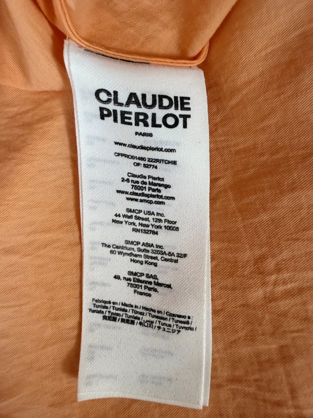 CLAUDIE PIERLOT | Wickelkleid | M (38/40) | Pfirsich