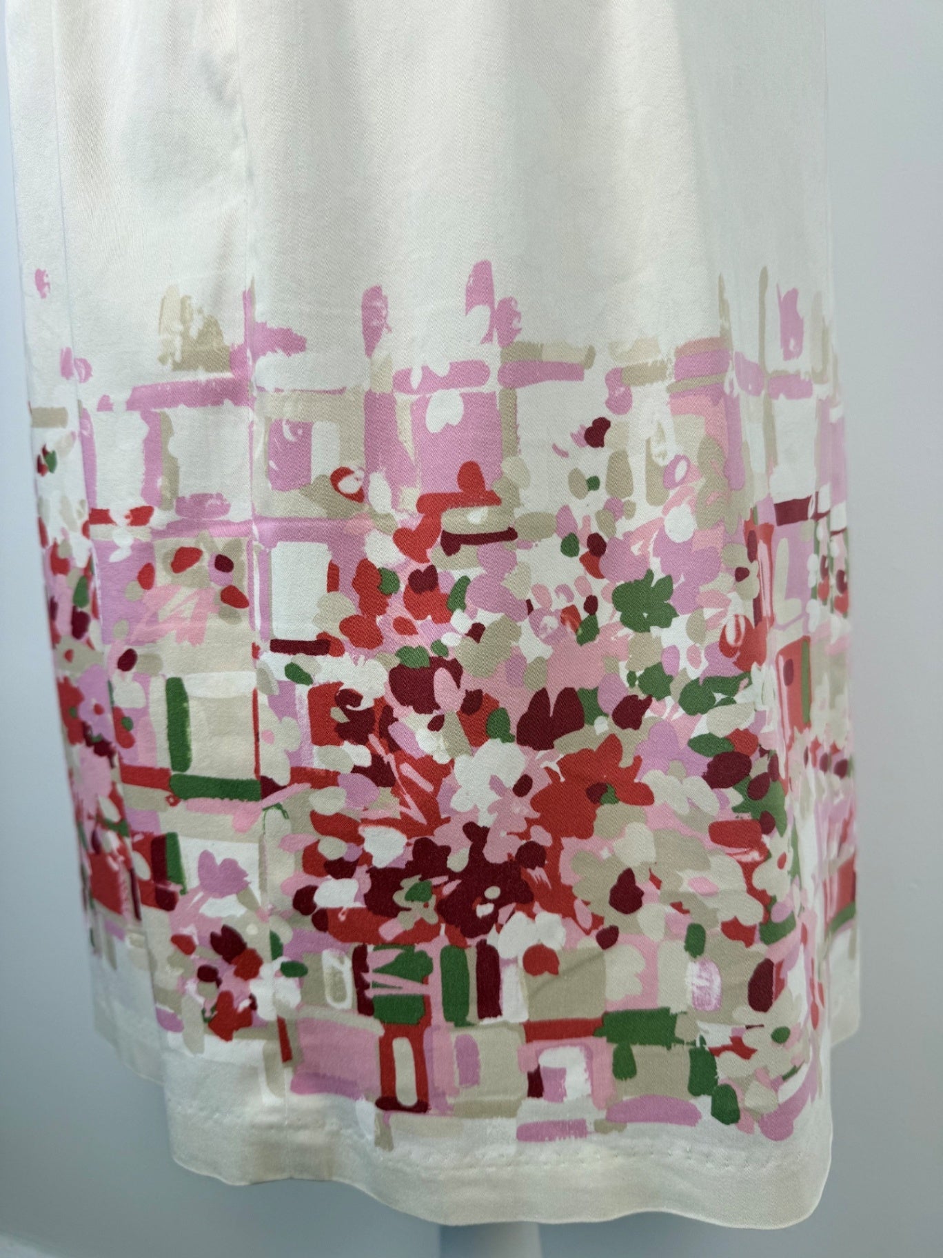 Max Mara Studio | Etuikleid | Gr. 38 | Creme mit Blumenprint