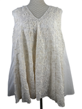SEE BY CHLOÉ | Ärmelloses A-Linien-Kleid | Gr. 42 |Off-White