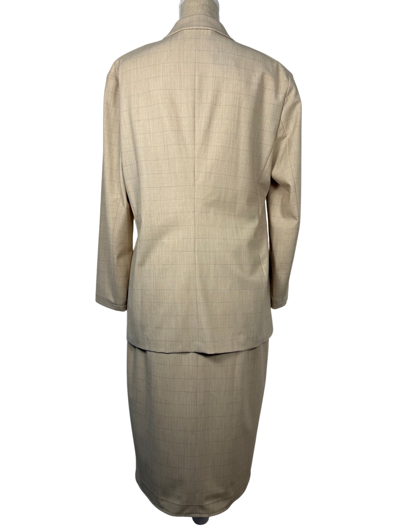 ESCADA | Kostüm Blazer & Bleistiftrock | Gr. 38 | Sandbeige
