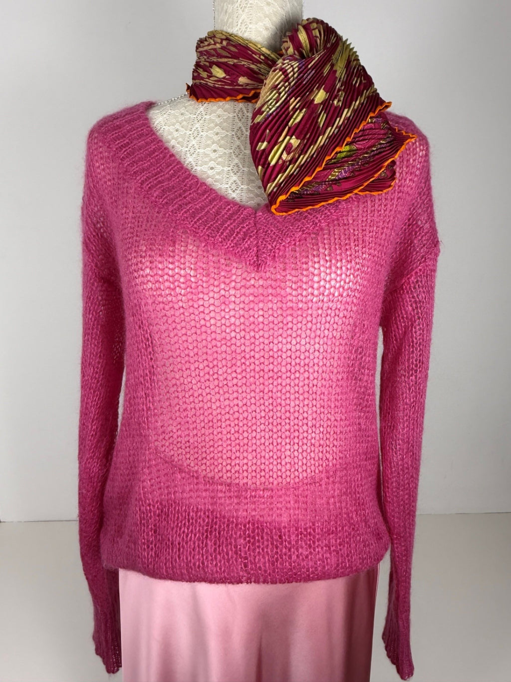 PRADA | Mohair-Pullover | Gr. 38 | Fuchsia / Hot Pink