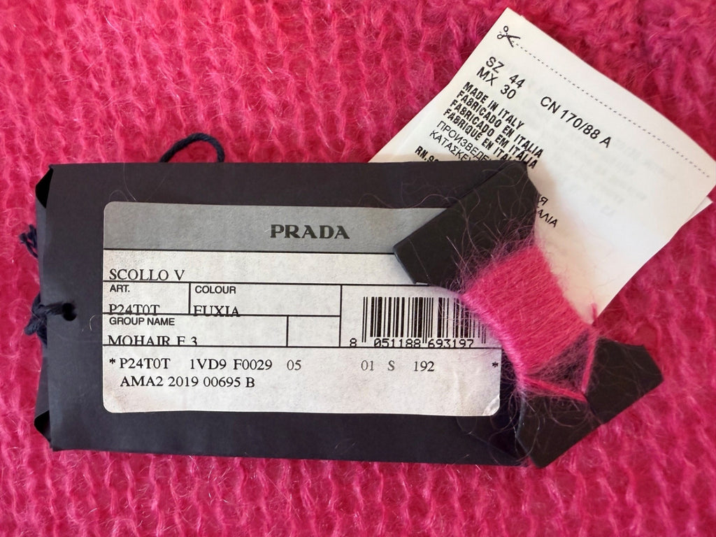 PRADA | Mohair-Pullover | Gr. 38 | Fuchsia / Hot Pink