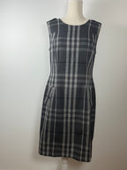 Burberry London | Kleid | IT 44 |Grau, Schwarz, Weiß