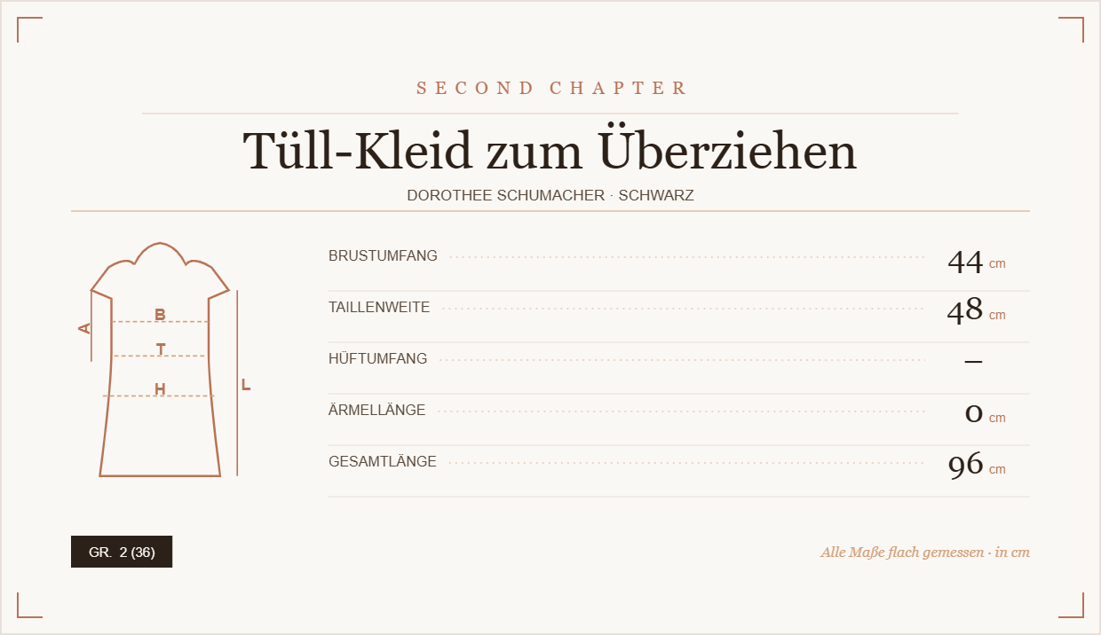 Dorothee Schumacher Tüll-Kleid zum Überziehen Gr. 2 (36)