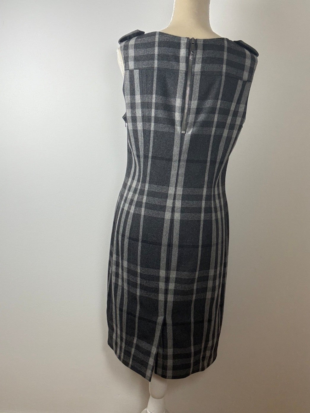 Burberry London | Kleid | IT 44 |Grau, Schwarz, Weiß