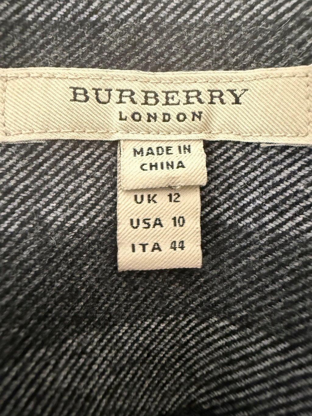 Burberry London | Kleid | IT 44 |Grau, Schwarz, Weiß