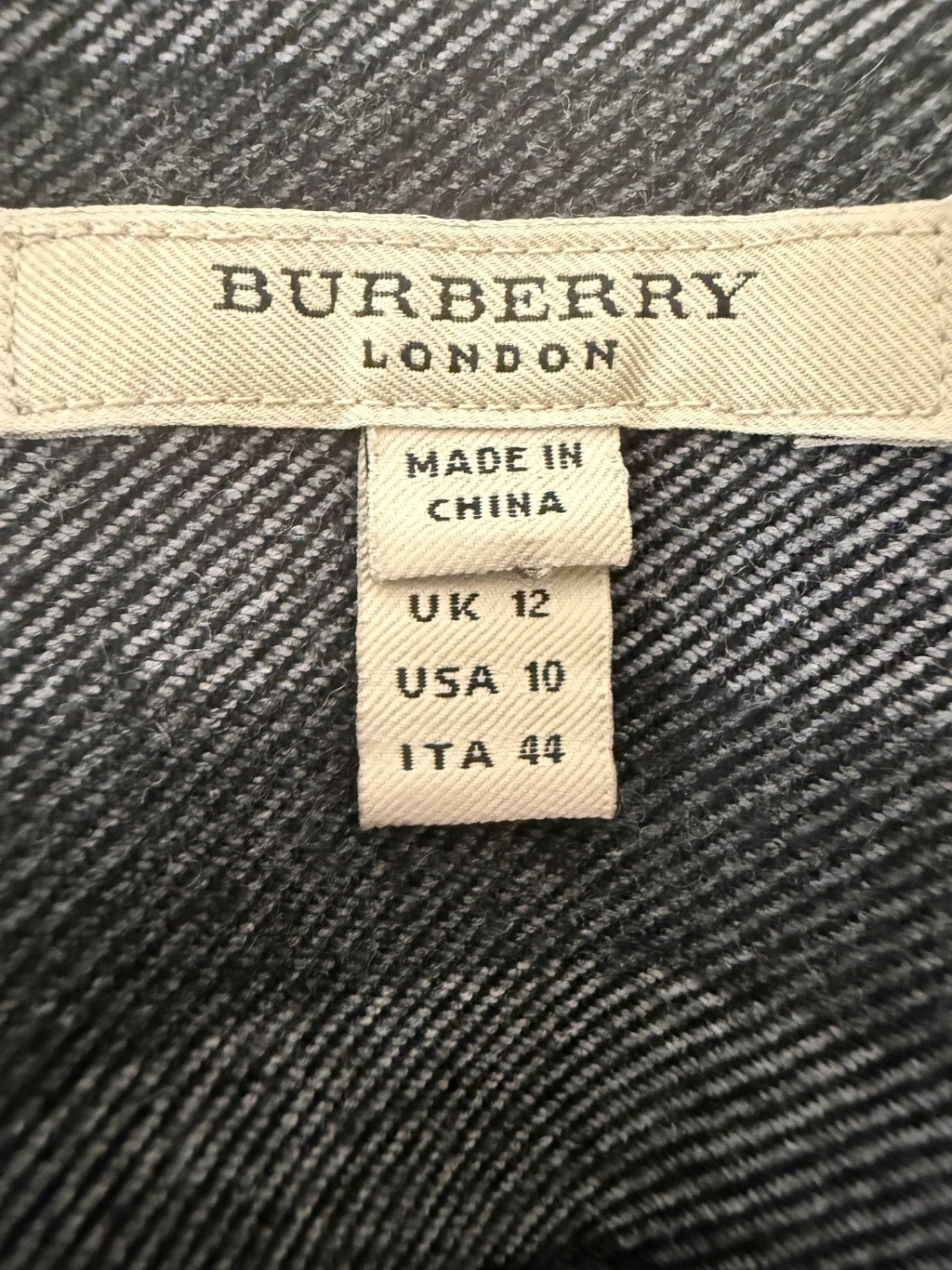 Burberry London | Kleid | IT 44 |Grau, Schwarz, Weiß