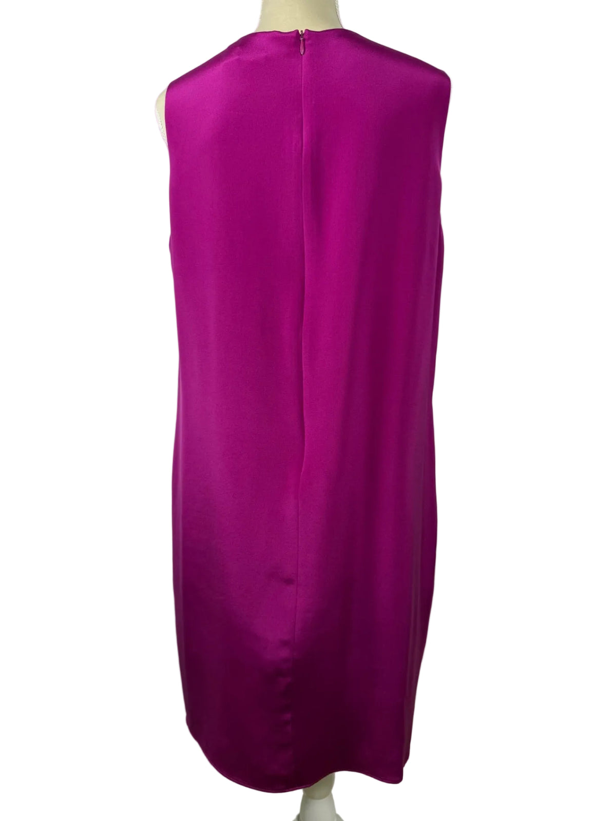 Tara Jarmon Seidenkleid Fuchsia in Gr. 42