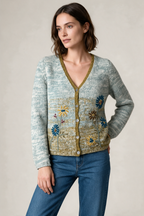 Dorothee Schumacher Cardigan mit Stickerei, Gr. 2 (38)