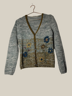 DorotheeSchumacher_Cardigan_BabyMerino_ Second Hand mit Stickerei