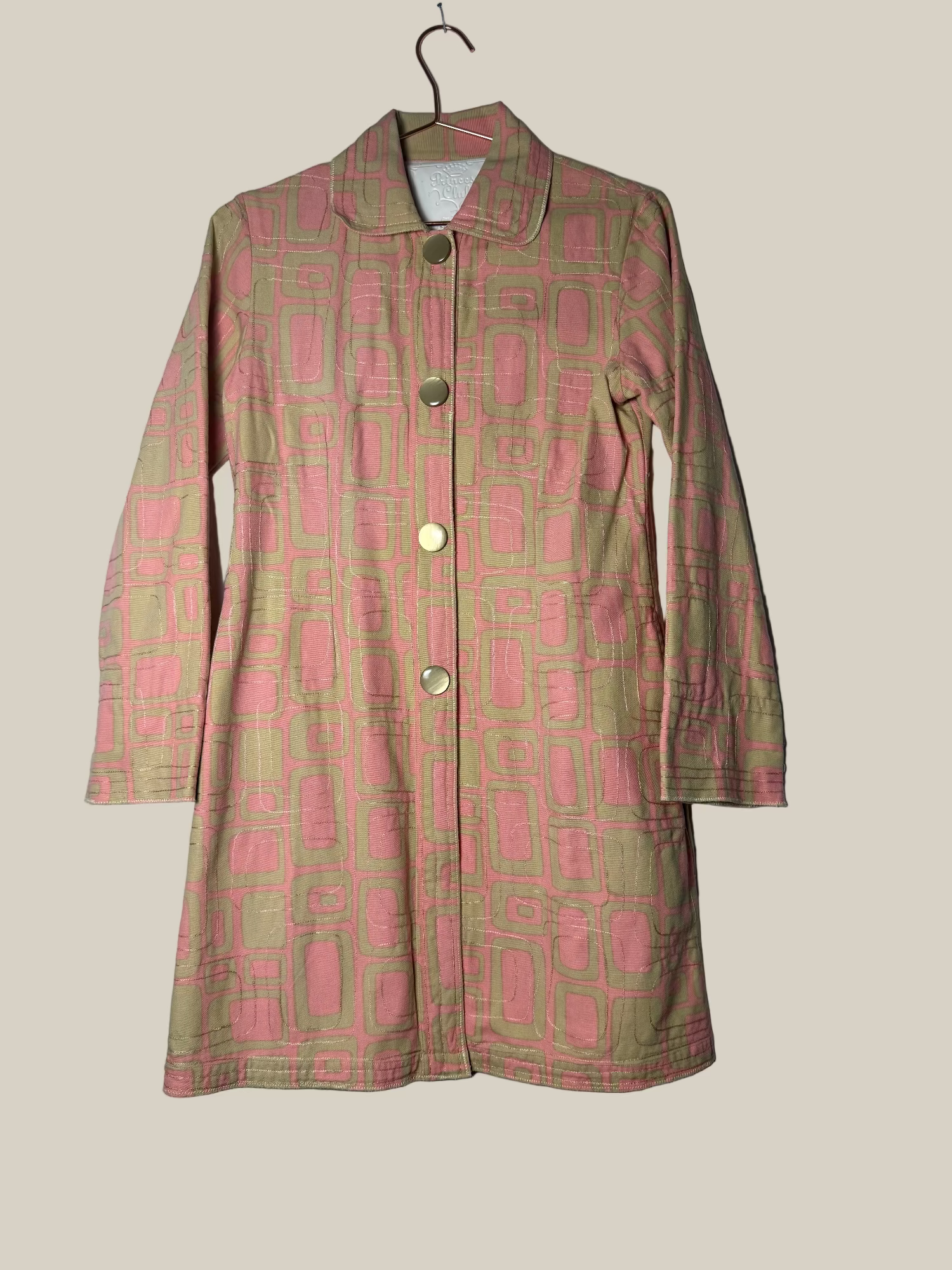 Dorothee Schumacher Princess Club rosa Mantel Trench Baumwolle Second Hand