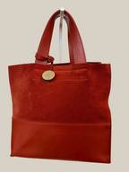 Furla_Tote_Rostbraun_ Second Hand Leder Mix