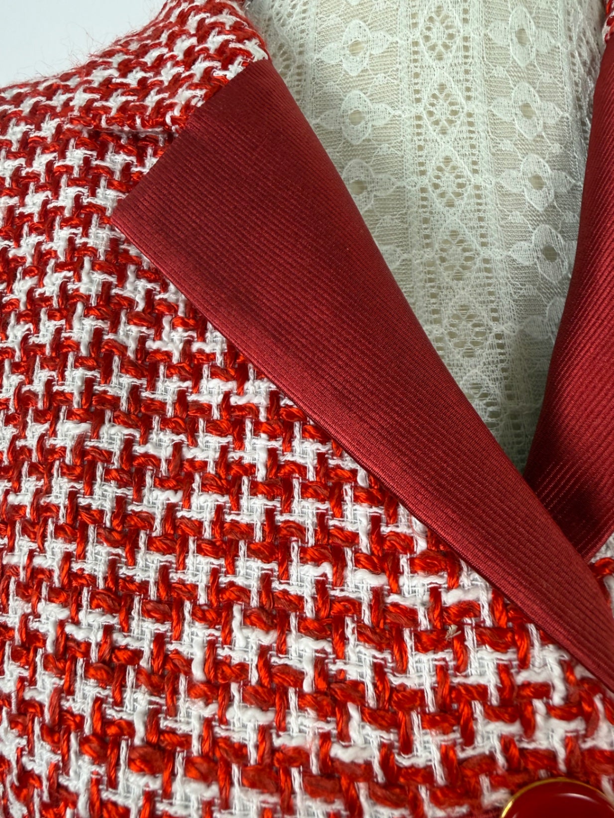 Giorgio_Armani_Blazer_rot_Hahnentritt