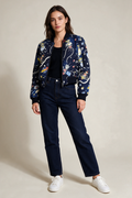 Love Moschino Bomberjacke Space-Print, Gr. 40