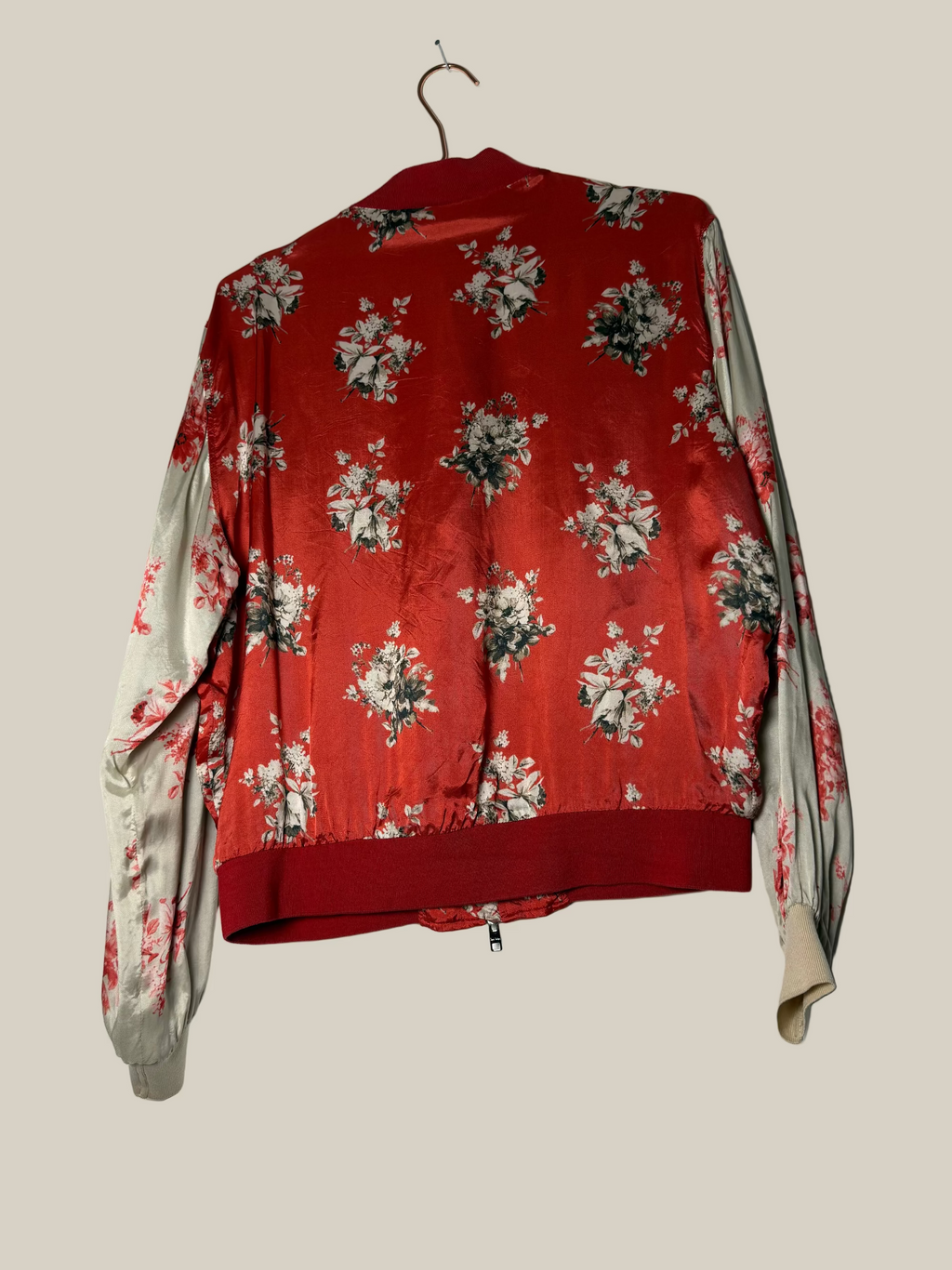 PaulSmith_Bomberjacke_rot_floral_  Second Hand