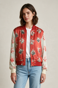 Paul Smith Bomberjacke mit Blumenprint, Gr. 36