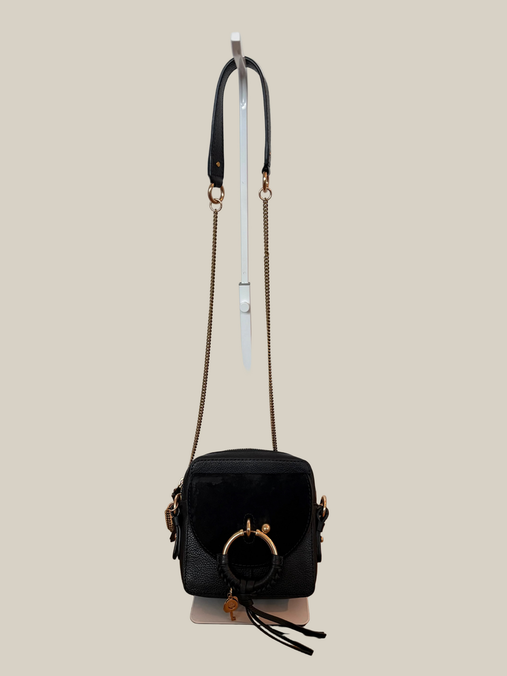 SeebyChloe_CameraBag_schwarzGold Second Hand
