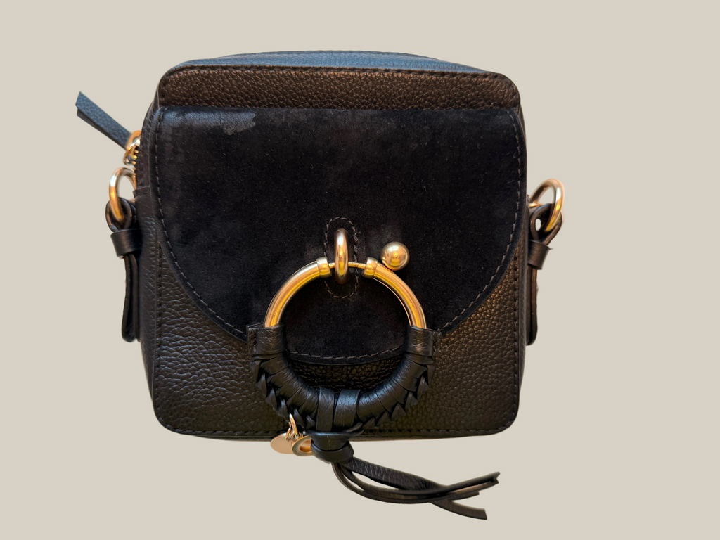 SeebyChloe_CameraBag_schwarzGold Second Hand