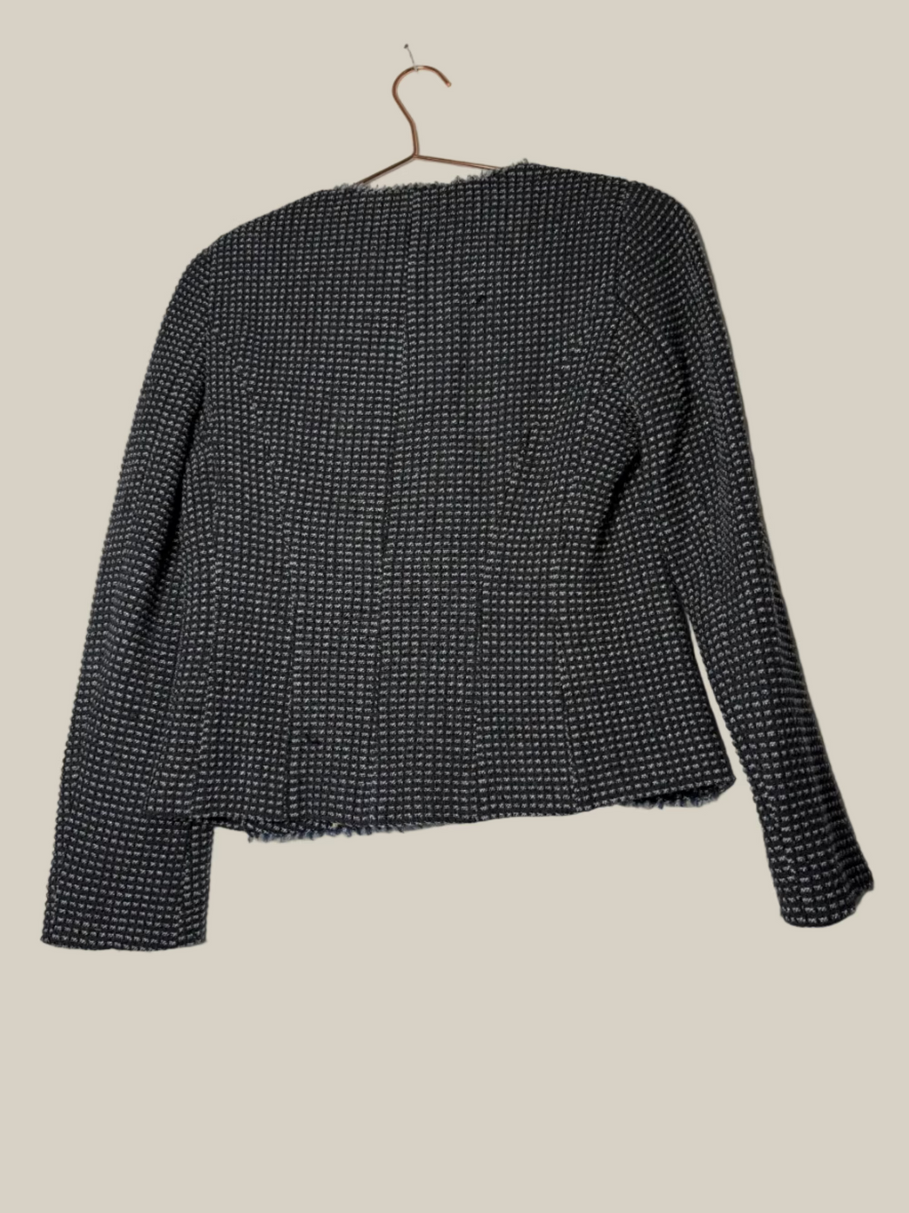 WeekendMaxMara_Boucle_Jacke_marine_ Second Hand Gr. 42