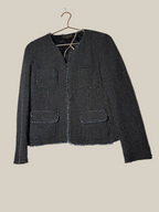 WeekendMaxMara_Boucle_Jacke_marine_ Second Hand Gr. 42