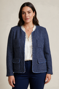 Weekend Max Mara Bouclé-Jacke, Gr. 42
