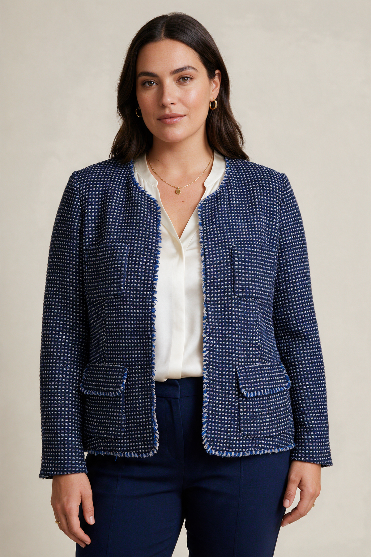 Weekend Max Mara Bouclé-Jacke, Gr. 42