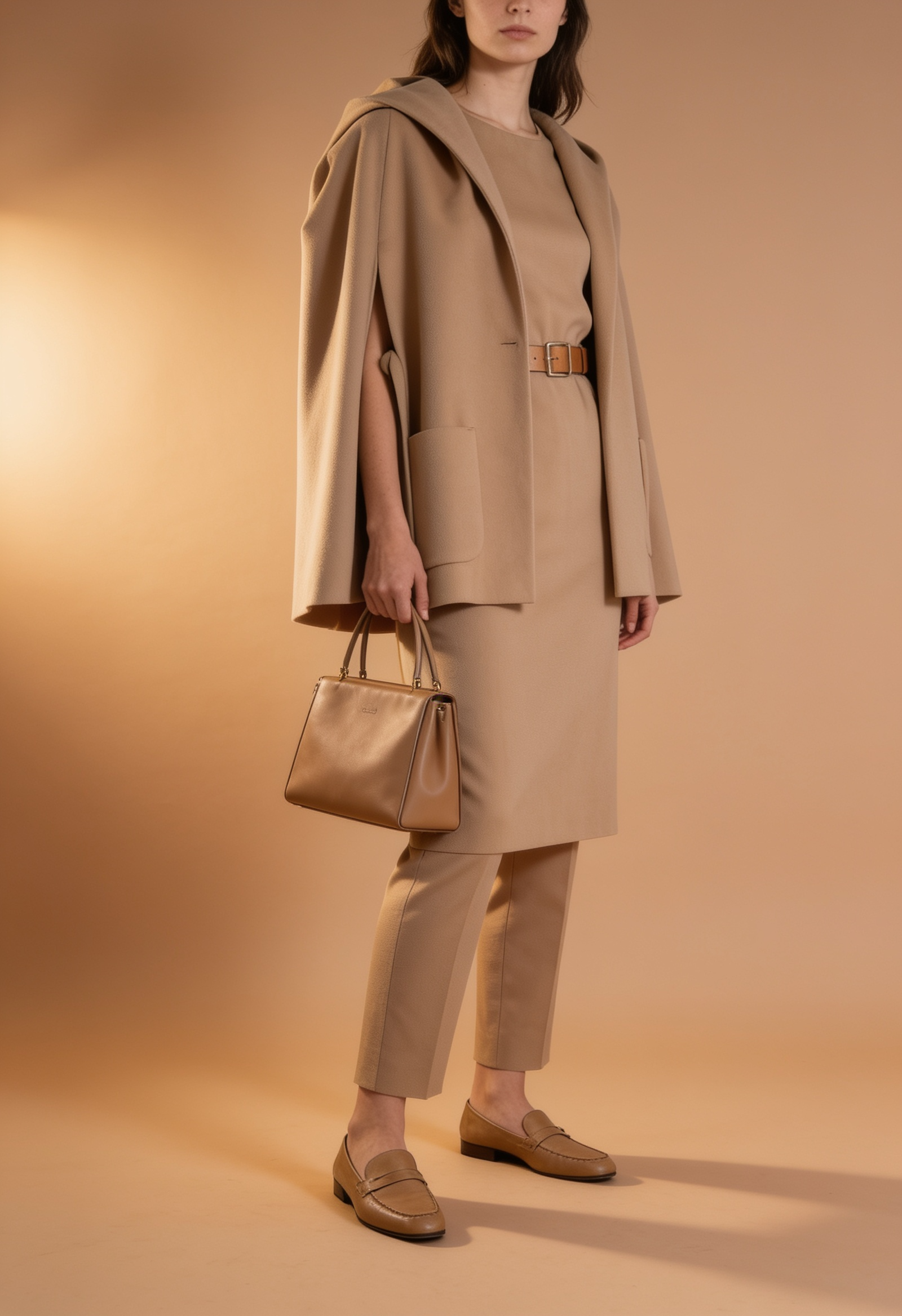 MAX MARA STUDIO Cape-Mantel • Camel • Gr. 38